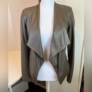 BB Dakota Taupe Leather Jacket Size X-Small